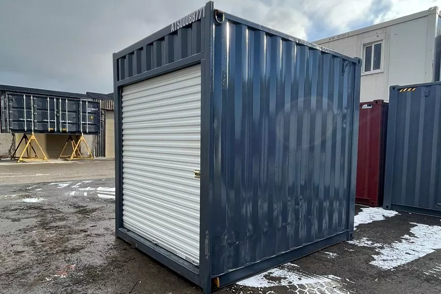10ft High Cube Shipping Container for Sale – Used Storage Unit with Roll-Up Door - Image 2