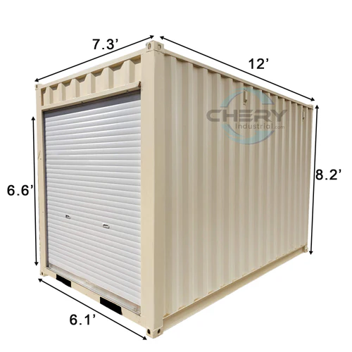 12ft Shipping Container for Sale – Small Storage Unit with Roll-Up Door