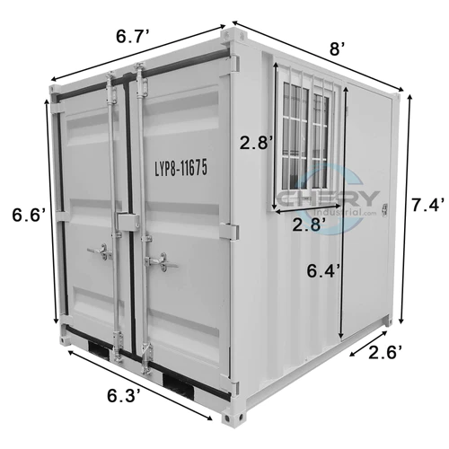 8ft Shipping Container for Sale – Small Storage Container Unit - Image 11