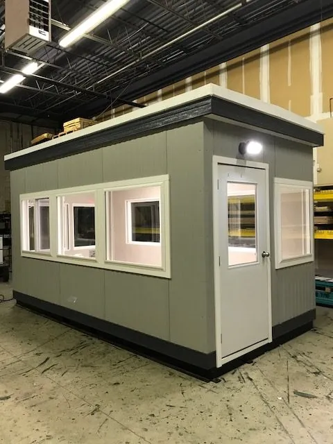 8ft x 16ft (2.4m x 4.9m) Guard Booth for Sale – Security Cabin Unit