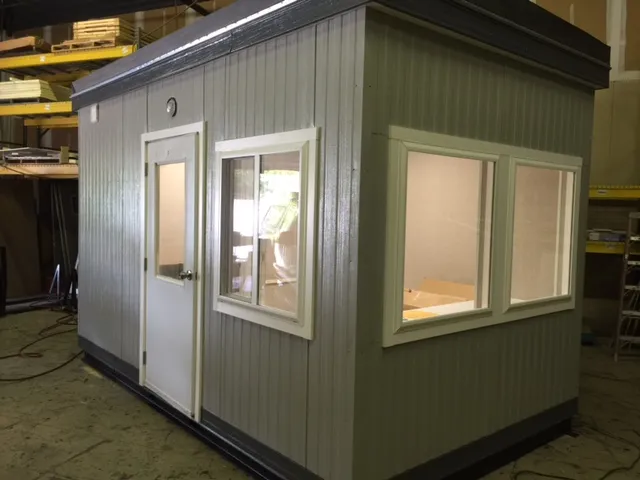 8ft x 14ft (2.4m x 4.3m) Guard Booth with Restroom for Sale – Security Cabin Unit