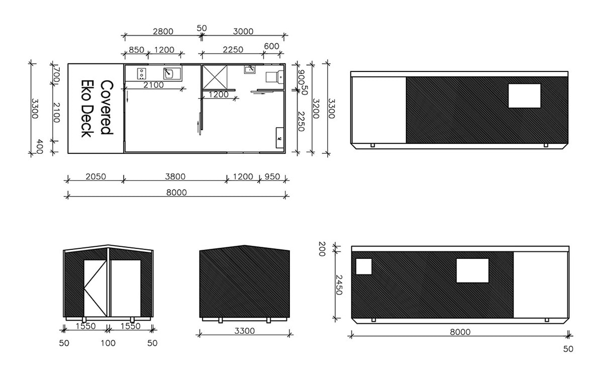 1 Bedroom Portable Cabin with Verandah | Modular Home Unit - Image 7