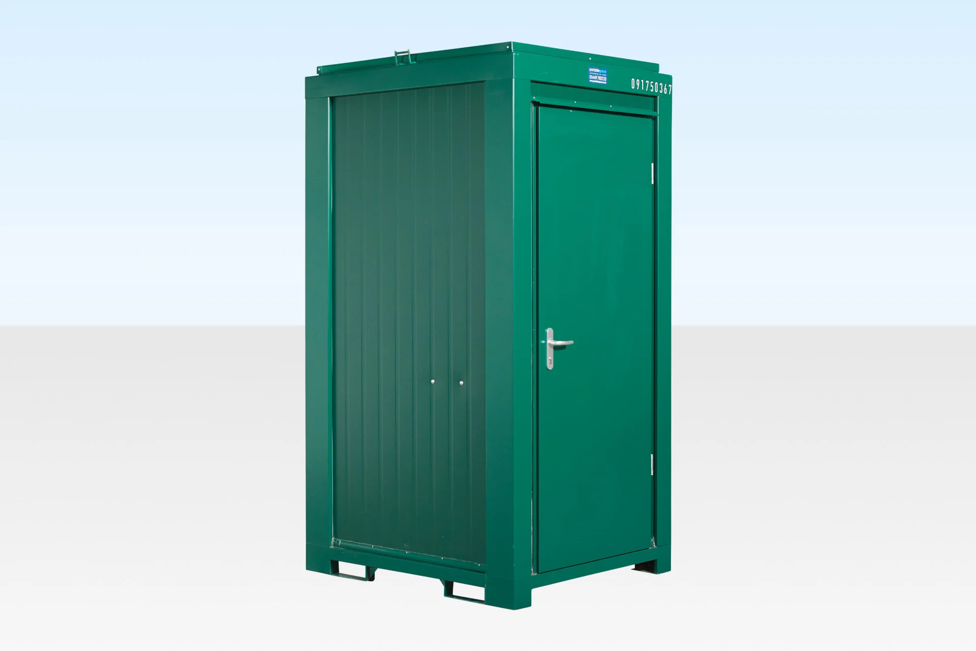 Single Mains Toilet Unit 1.2m x 1.4m | RAL 6005 - Image 2