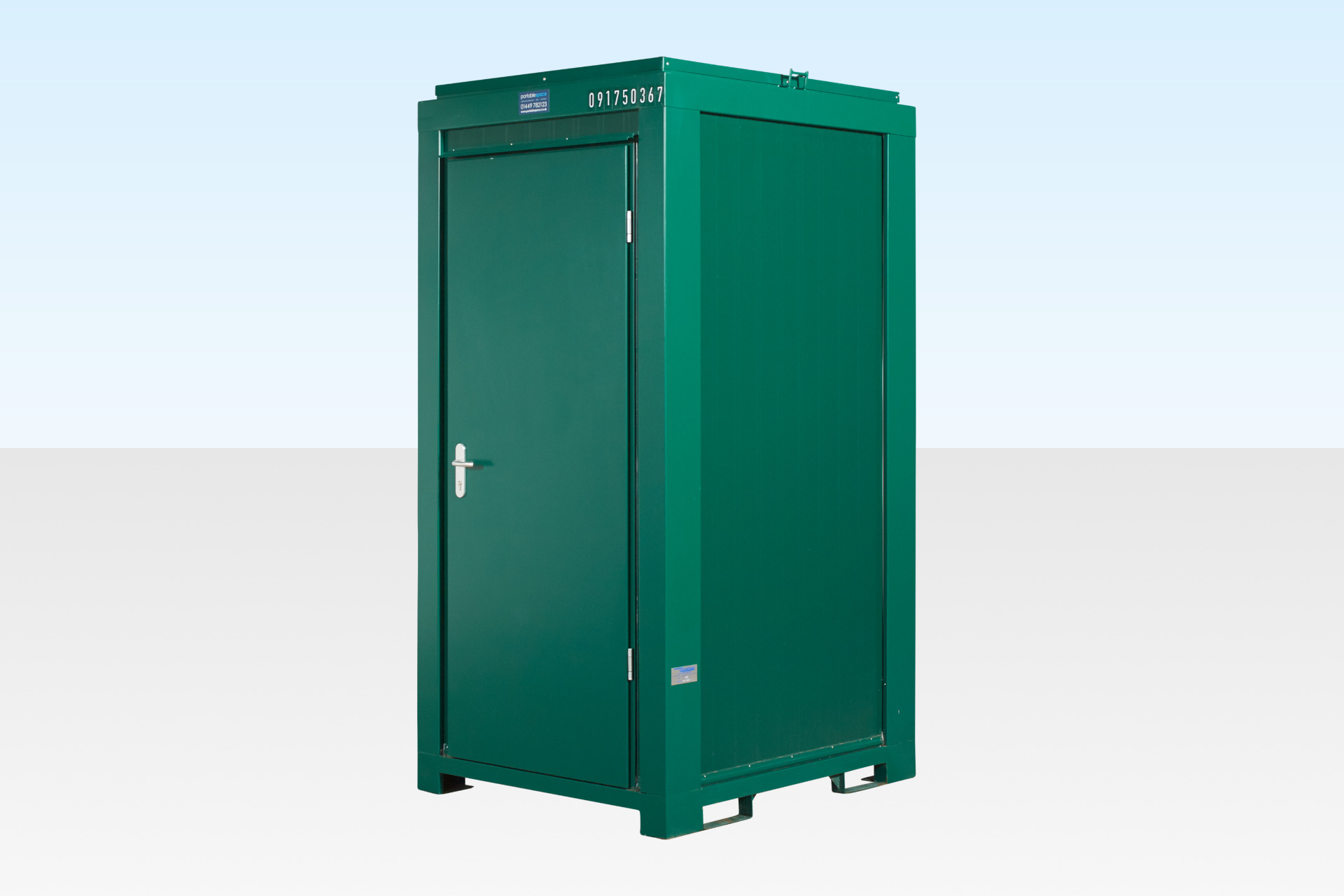 Single Mains Toilet Unit 1.2m x 1.4m | RAL 6005 - Image 4
