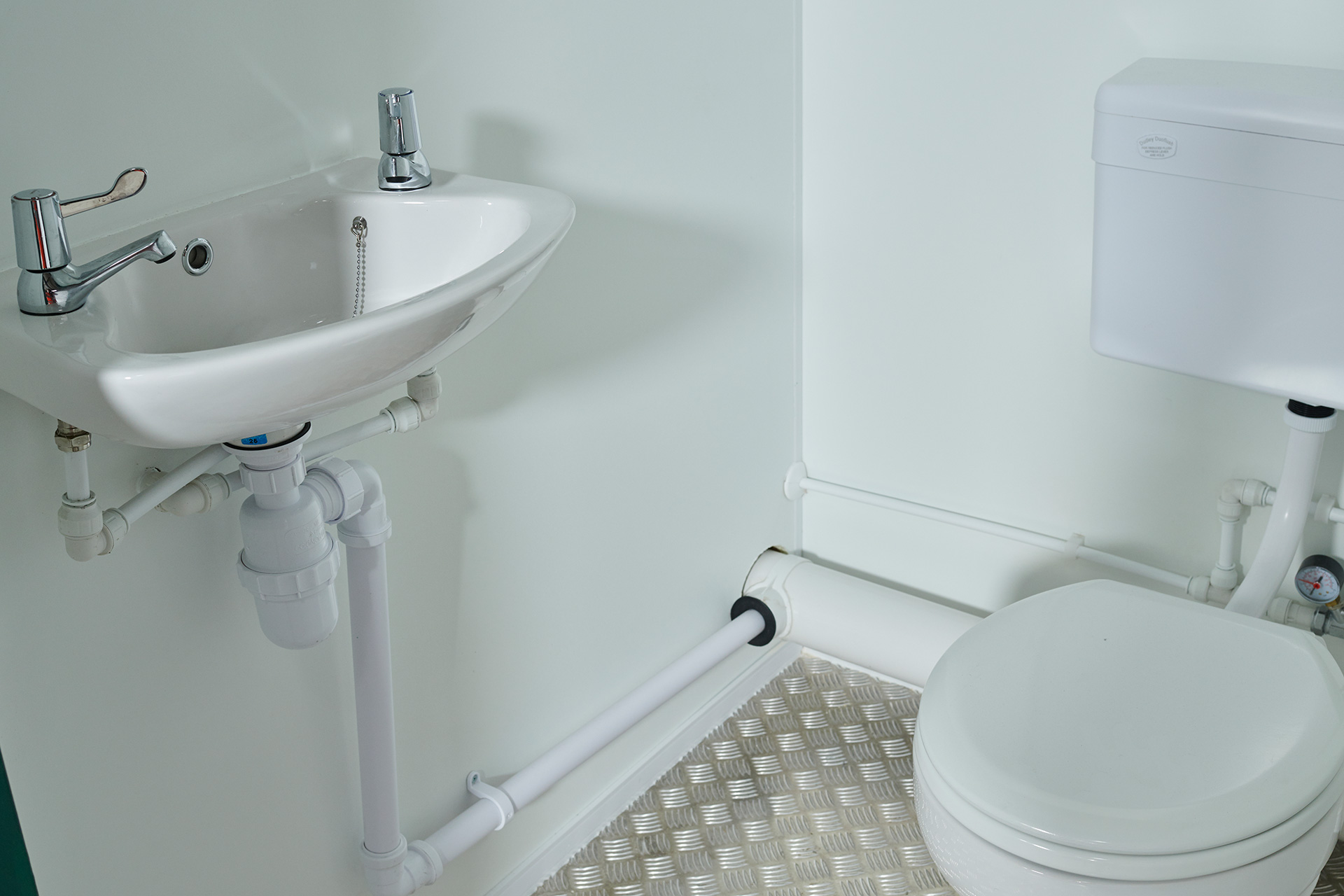 Steel Anti-Vandal Twin (1+1) Toilet Unit | Portable Toilet Block - Image 8